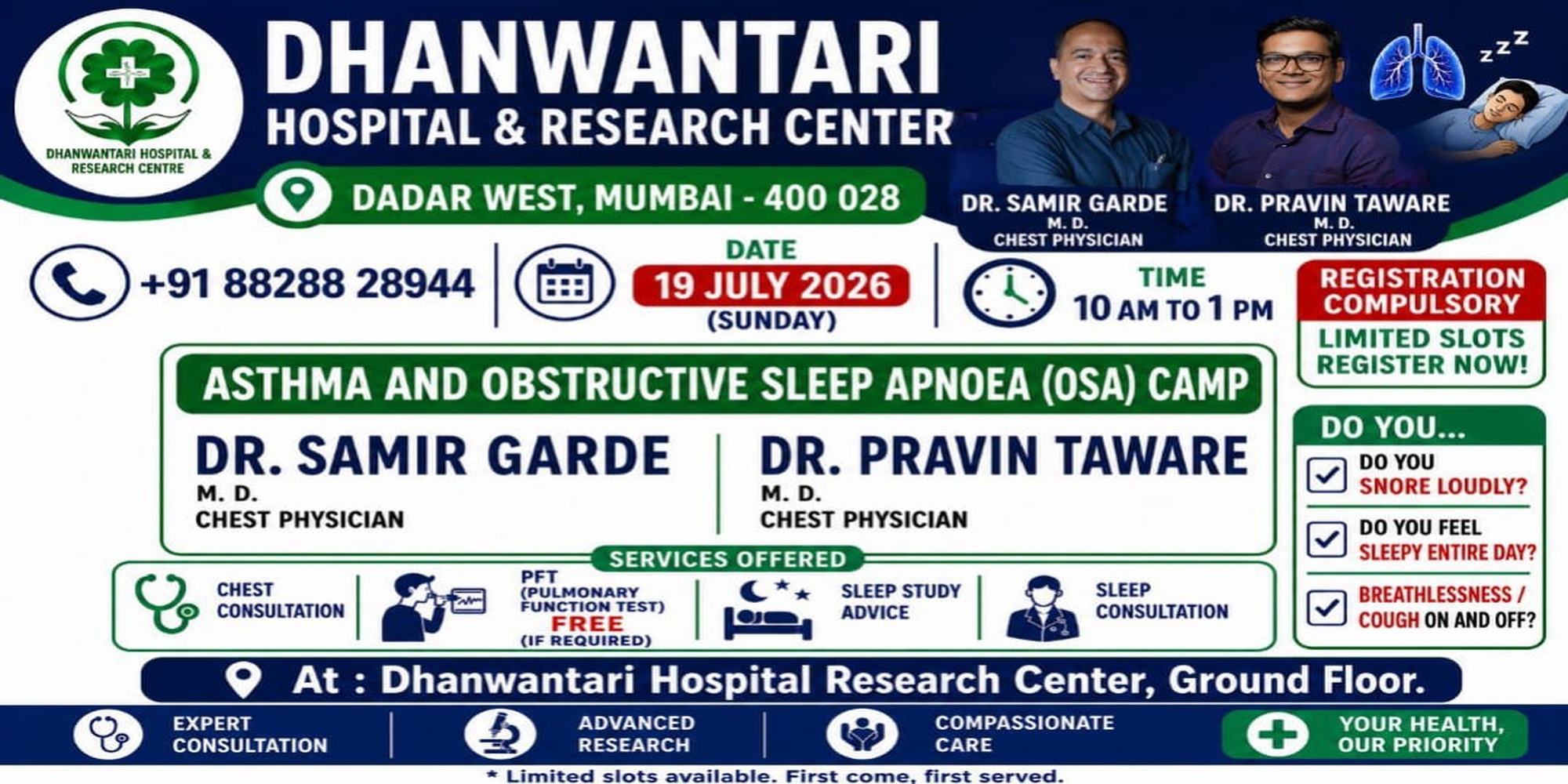 Asthma and Obstructive Sleep Apnoea (OSA) Camp